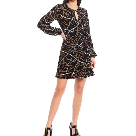 green emerald velvet dress Michael Kors Black Ruched With Gold Size Zipper Asymmetrical Hem Maxi  Dress(Size XL)